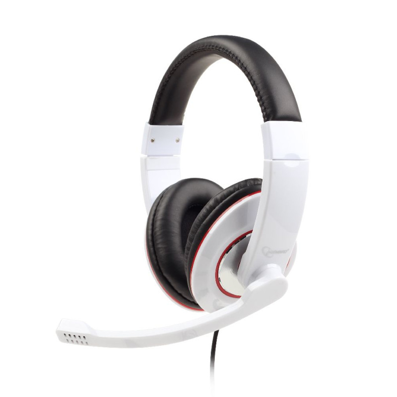 MHS-001-GW auricular y casco Auriculares Alámbrico Diadema Llamadas/Música Blanco