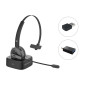 POLONA03BDA auricular y casco Auriculares Inalámbrico Diadema Oficina/Centro de llamadas Bluetooth Base de carga Negro