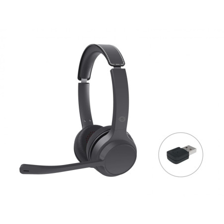 POLONA04BA auricular y casco Auriculares Inalámbrico y alámbrico Diadema Llamadas/Música USB Tipo C Bluetooth Negro