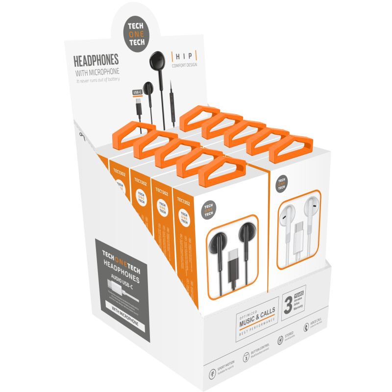 Pack ahorro auriculares HIP USB-C 10u (5+5)
