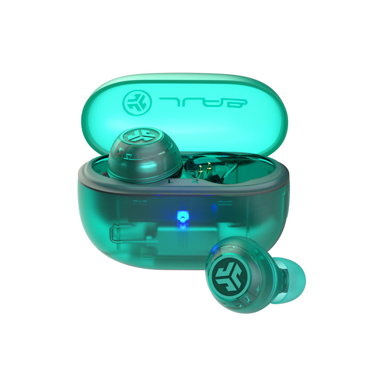 Go Pop ANC Auriculares True Wireless Stereo (TWS) Dentro de oído Llamadas/Música Bluetooth Verde azulado, Transparente