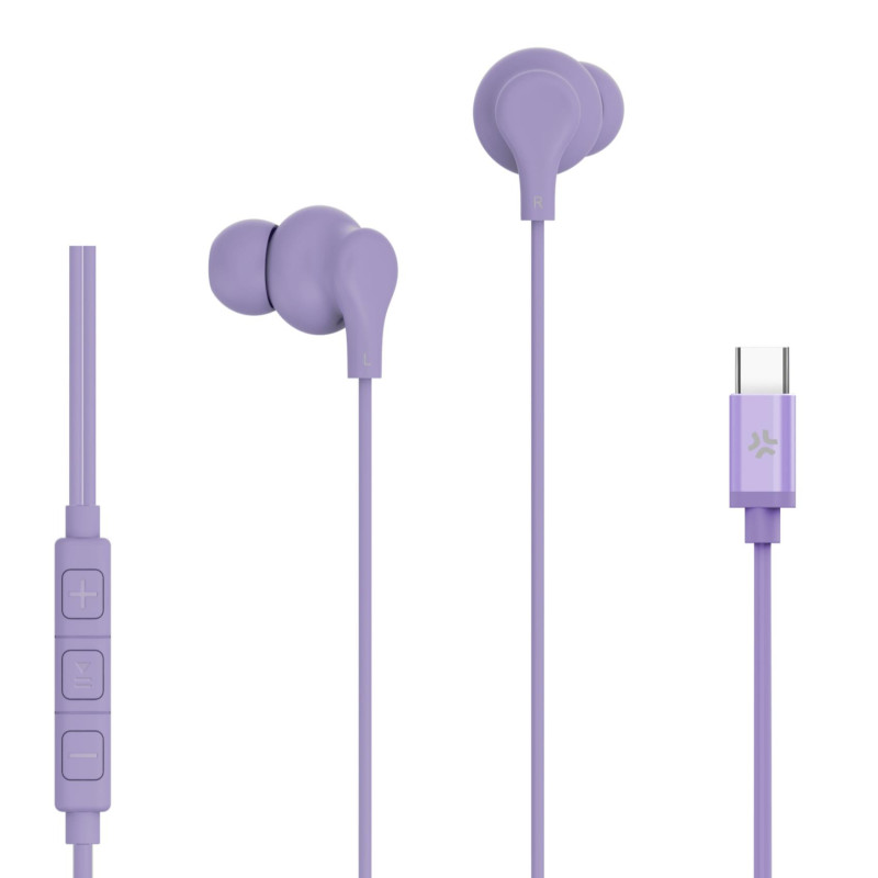 UP1600TYPECVL auricular y casco Auriculares Alámbrico Dentro de oído Llamadas/Música USB Tipo C Violeta