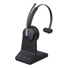 WH64 Mono Teams Auriculares Inalámbrico Diadema Oficina/Centro de llamadas USB Tipo C Bluetooth Negro