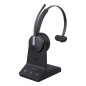 WH64 Mono Teams Auriculares Inalámbrico Diadema Oficina/Centro de llamadas USB Tipo C Bluetooth Negro