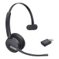 WH64 Hybrid Mono Teams Auriculares Inalámbrico Diadema Oficina/Centro de llamadas MicroUSB Bluetooth Negro