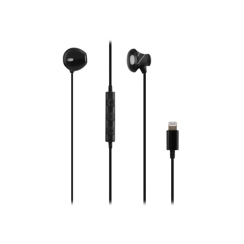 CURV Auriculares Alámbrico Dentro de oído Llamadas/Música Negro