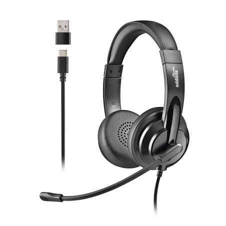 VOX605 USB-C Auriculares Alámbrico Diadema Llamadas/Música USB Tipo C Negro