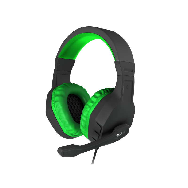 Argon 200 Auriculares Alámbrico Diadema Juego Negro, Verde
