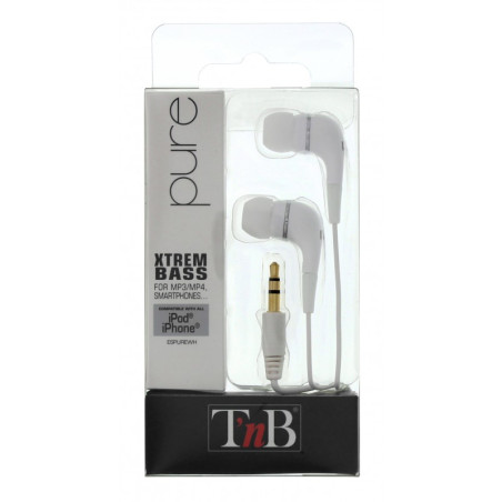 Pure Auriculares Alámbrico Dentro de oído Blanco