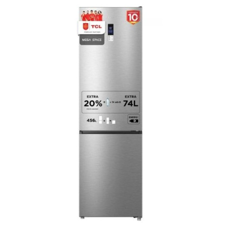 Combi TCL RP456BIE1EU, 201x60cm, E, Inox, MultiAir