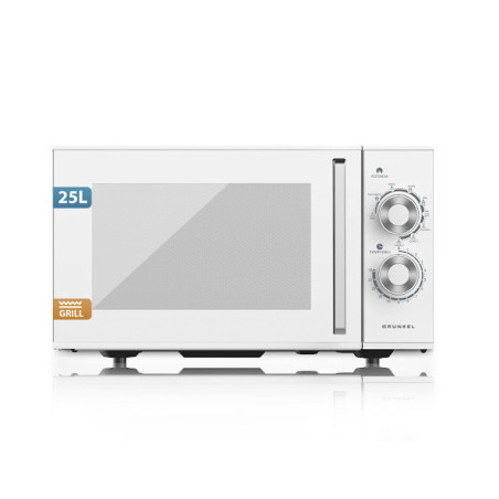 Microondas Grunkel MWG25MG, 25L, 900W, Grill, Blan