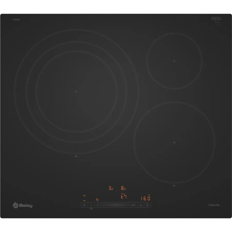 Induccion Balay 3EB967MH, 3z, 32c XXL, N mate, ace
