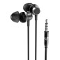 Metallized Auriculares Alámbrico Dentro de oído Llamadas/Música Negro