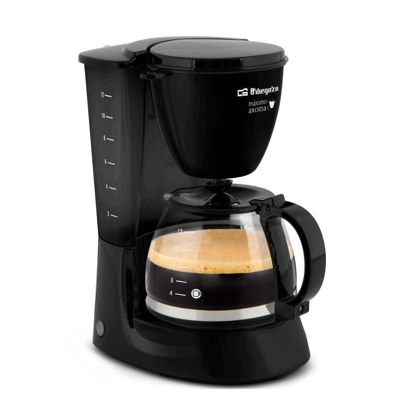 Cafetera Goteo Orbegozo CG4060N, 12 tazas, 1,3L