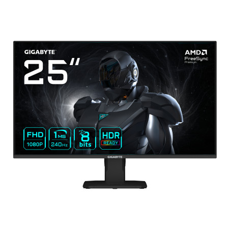 GS25F2A Monitor Gaming 25 FHD - 1920 x 1080, 240Hz, 1ms, 300 cd/m², Display HDR 10, HDMI 2.0, DisplayPort 1.4