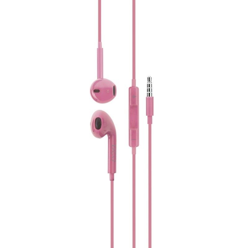 Auriculares DCU 34151002, jack 3.5mm stereo rosa