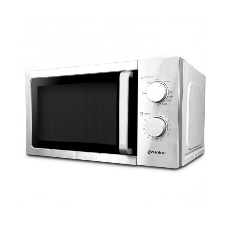 Microondas Grunkel MWG20INOX 20L, Grill, Inox Microondas Grunkel MWG20INOX 20L, Grill, Inox