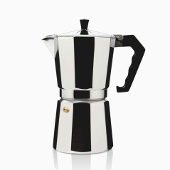 Cafetera italiana Haeger CP09A008A, 9 tazas, alumi